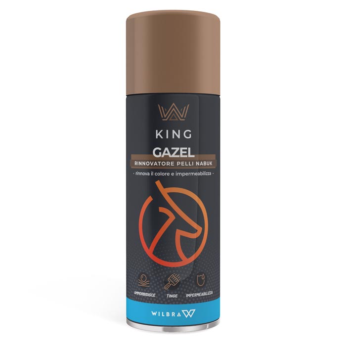 Camoscina Spray Rinnova Colore e Impermeabilizza Camoscio e Nubuck Wilbra Gazel