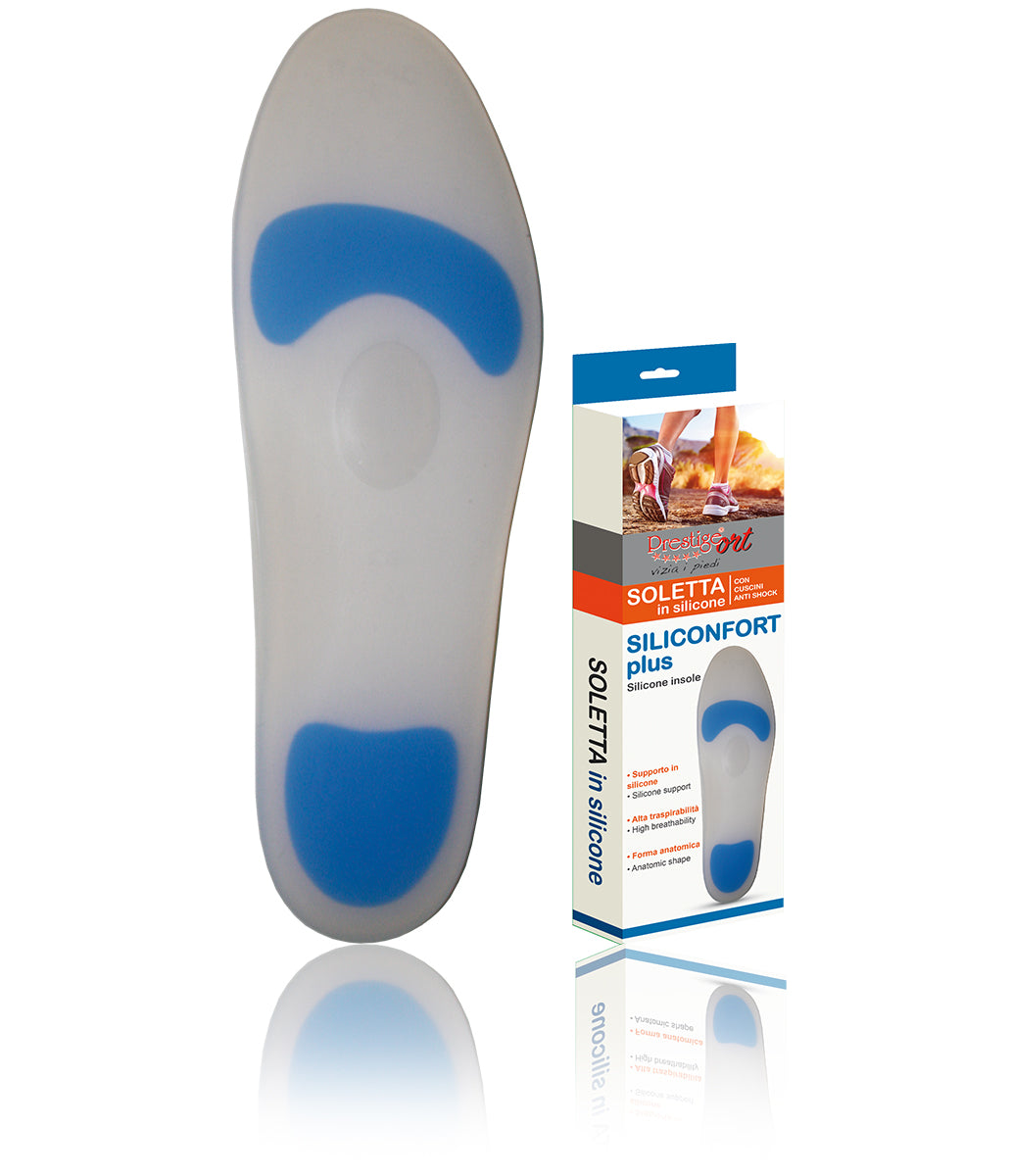 Shock Absorbing Silicone Gel Insoles for Men and Women Shoes