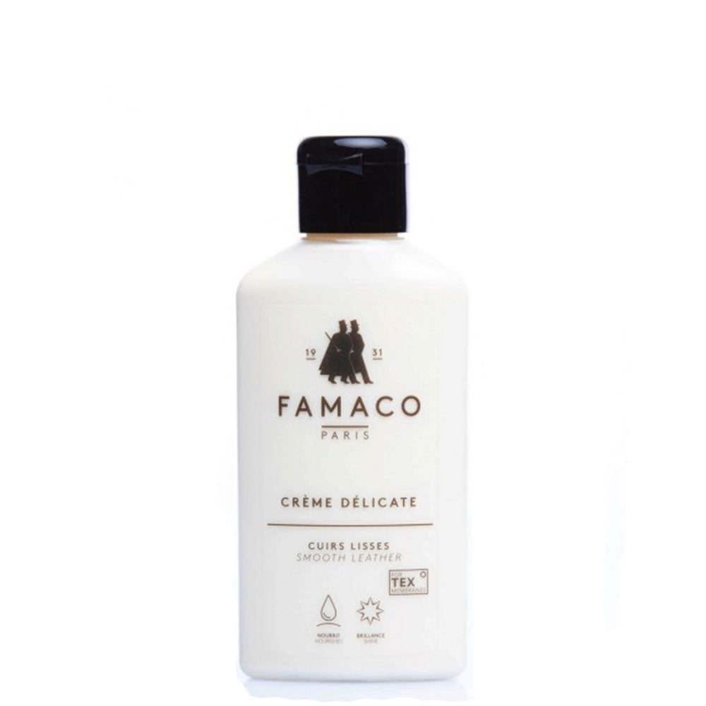Crema Delicata Neutra Detergente e Nutriente per Scarpe in Pelle Liscia - Famaco Paris Creme Delicate