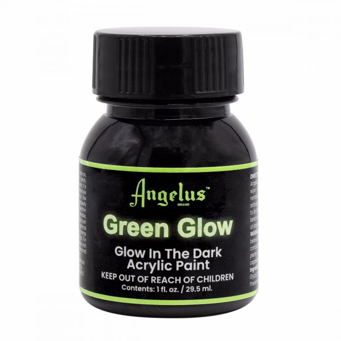 Leather and Fabric Shoe and Sneakers Dye - Angelus Acrylic Green Glow In The Dark