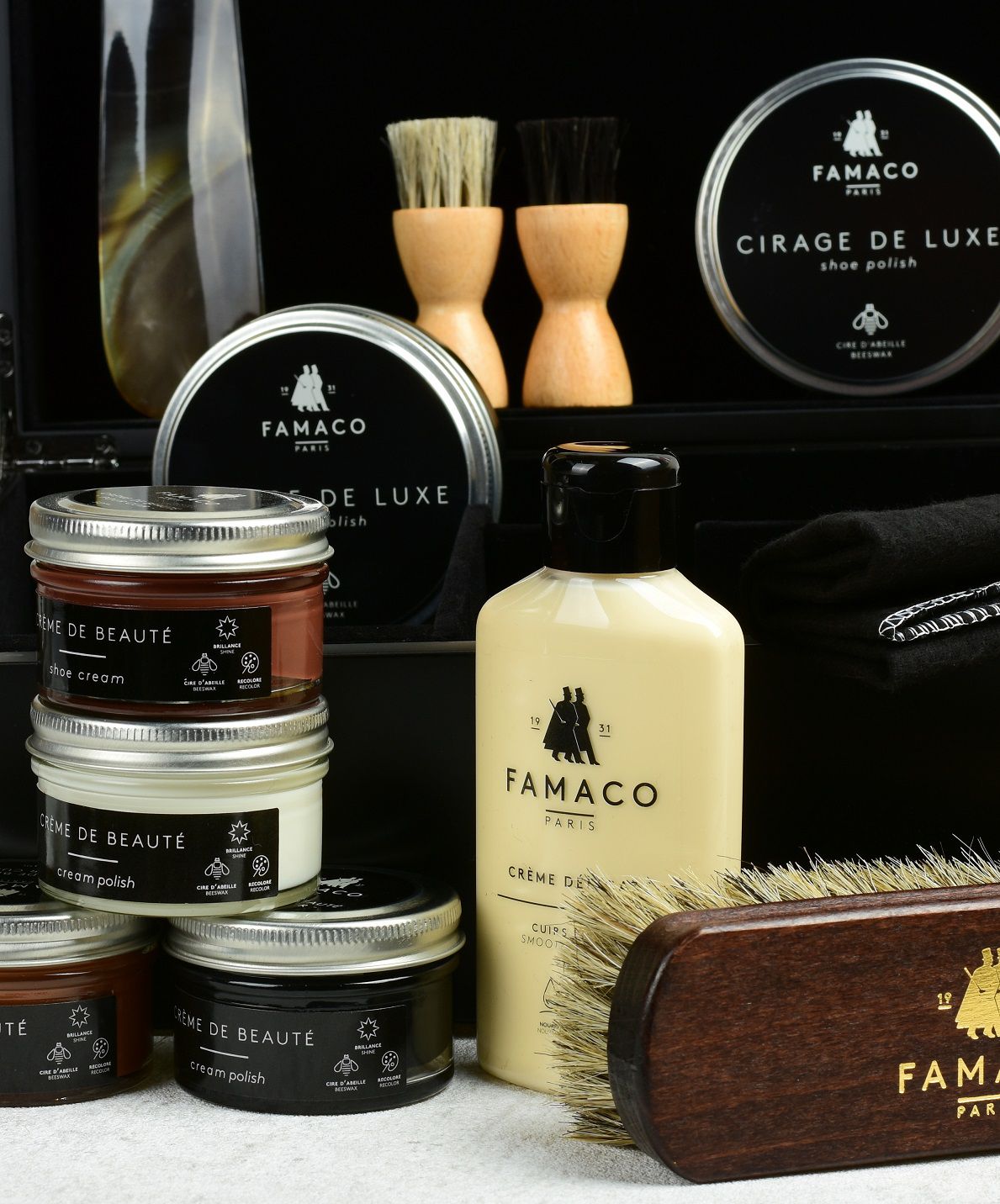 Complete Leather Shoe Renewal Kit - Famaco Paris Coffret Monet