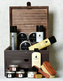 Complete Wooden Box for Renewing Leather and Suede Shoes - Famaco Paris Grand Cube