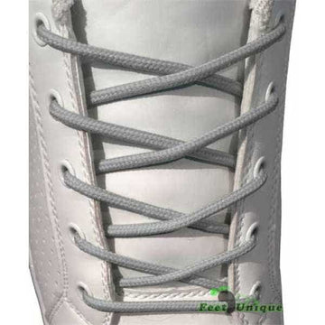 Lacci per Scarpe Grigio Silver Tondi  - Stringhe varie Lunghezze