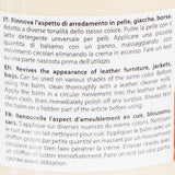Crema per Rinnovare il Colore dei Sedili Auto in Pelle - Prestige 250ml