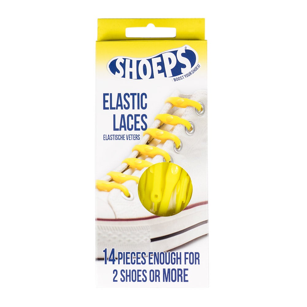 Yellow Silicone Elastic Shoelaces - Never Untied Shoes Again