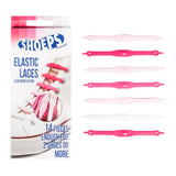 Elastic Silicone Shoelaces Mix Pink - Never Untied Shoes Again