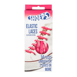 Fuchsia Silicone Elastic Shoelaces - Never Untied Shoes Again