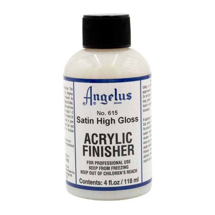 Post Dye Gloss Fixative for Smooth Leather Shoes - Angelus Satin High Gloss 615