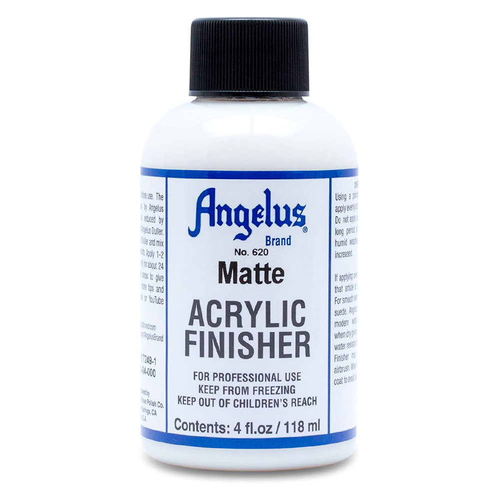 Fissativo Opaco post Tintura Per Pelle Liscia Angelus Matte Acrylic Finisher
