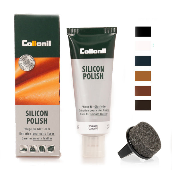 LUCIDO PER SCARPE IN PELLE - COLLONIL SILICON POLISH BLACK - Pelletteria  Allegrini