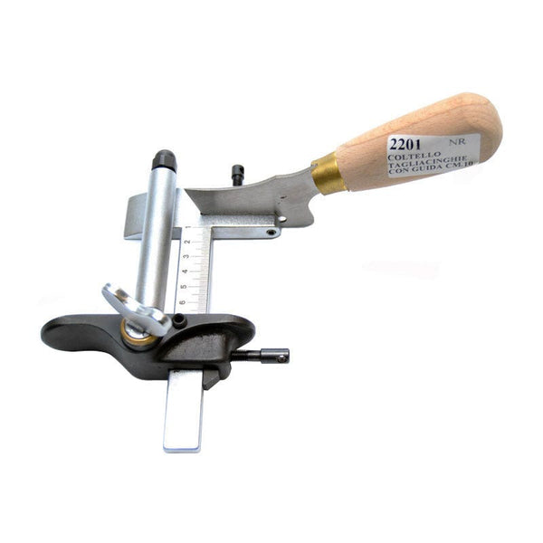 Coltello tagliacinghie con guida 10cm per Calzolaio o Pelletterie