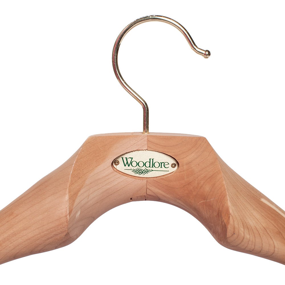 Woodlore Contoured Hanger - Fine Cedar Wood Clothes Hanger