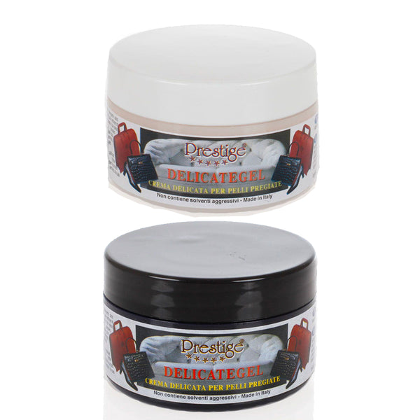 Lucido per Scarpe Borse e Divani in Pelle Nero o Neutro - 100ml