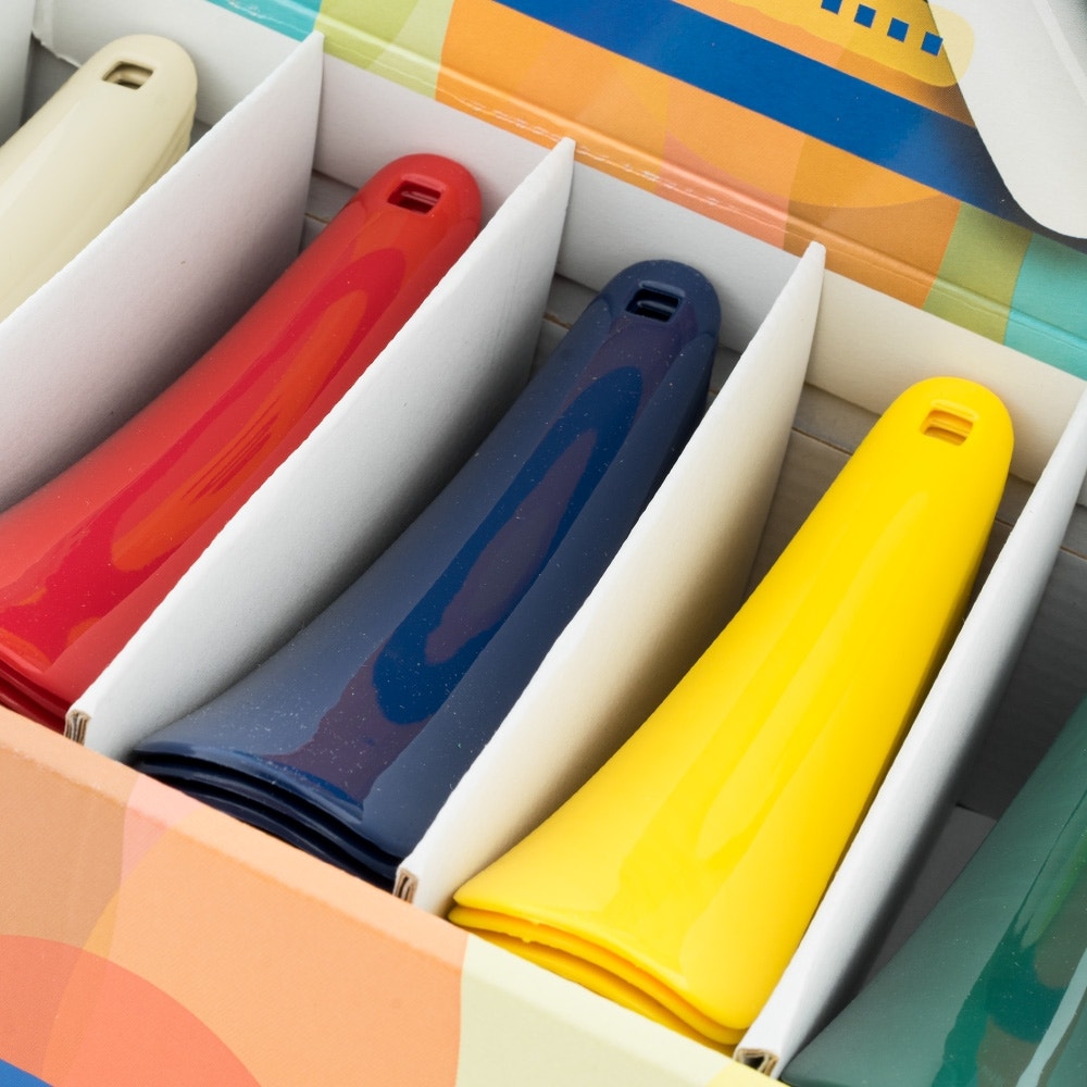 Calzascapre in Plastica 15cm Confezione 100 calzanti colorati - Cura della Scarpa per Negozi