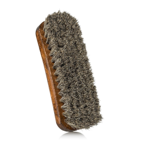 Clear Horsehair Shoe Brush for Polishing Leather Shoes
