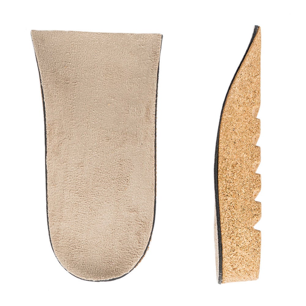 Rigid Cork Heel Lift Anatomical Comfortable Height 1.5 cm - Prestige