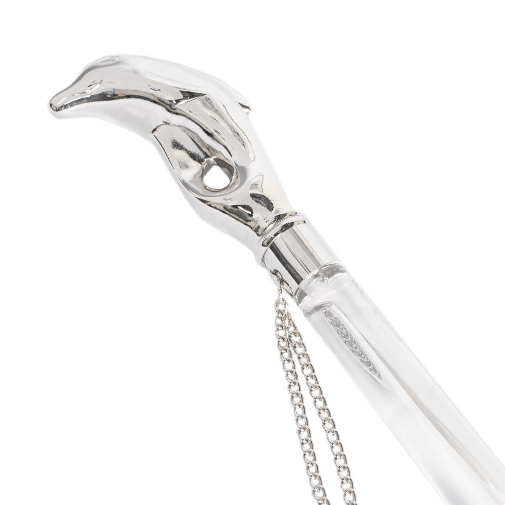 Shoehorn 53cm - Luxury Transparent Shoehorn Dolphin Handle