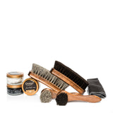 Complete Leather Shoe Cleaning Set Gift Box - Prestige Box Polishes and Brushes