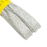 Shiny Silver Laces - 120cm Long Shoe Laces