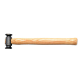 Hammer for double-headed hemmer for footwear and leather goods