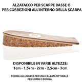 2.5cm Rigid Heel Lifter to Raise the Heel of Shoes