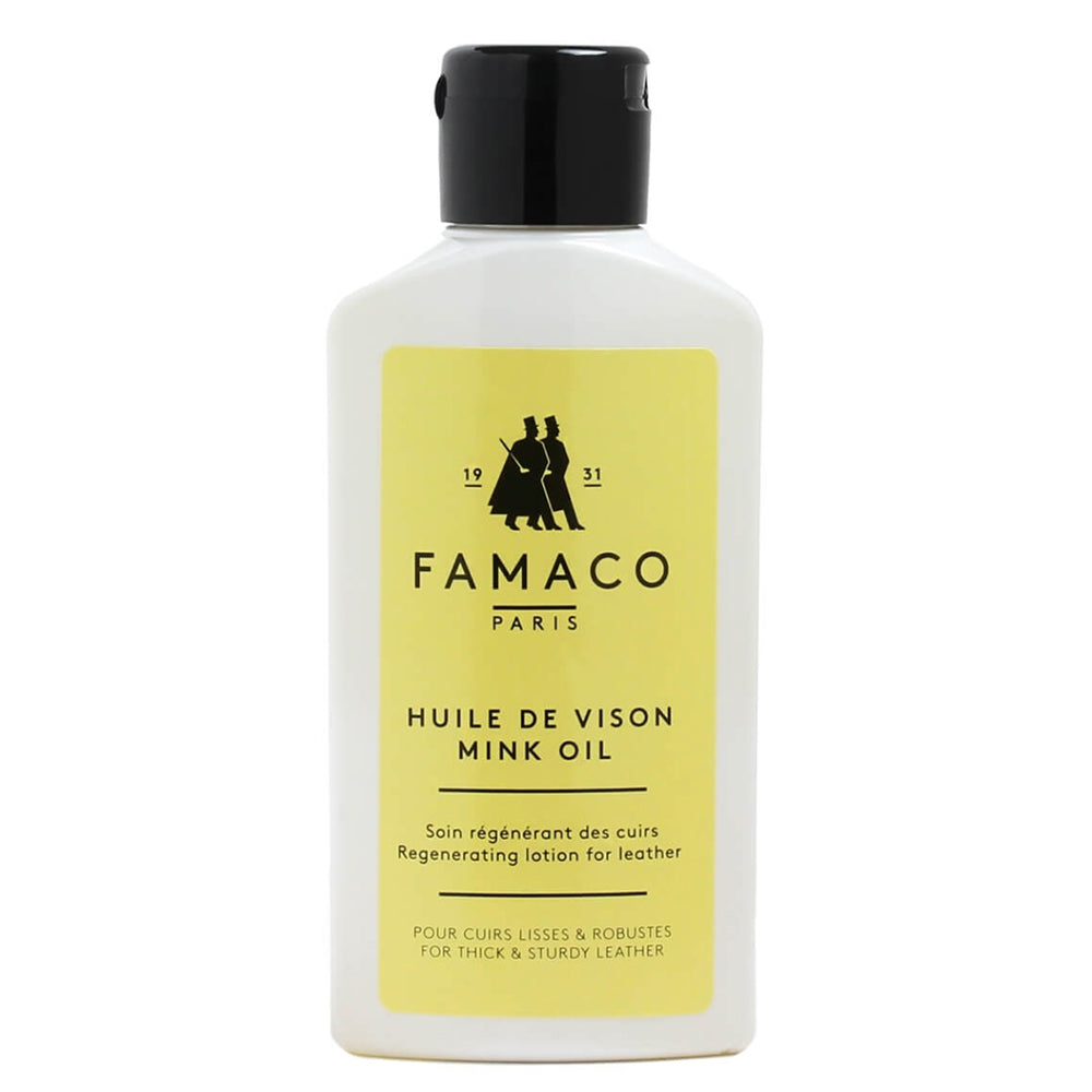 Olio di Visone per la Cura delle Scarpe in Pelle Grassa - Famaco Paris Huile de vison