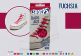 Fuchsia Silicone Elastic Shoelaces - Never Untied Shoes Again
