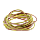 Leather Laces for Timberland - Yellow and Brown Square Section Laces