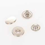 100 Universal Automatic Press Studs Silver Diameter 15mm
