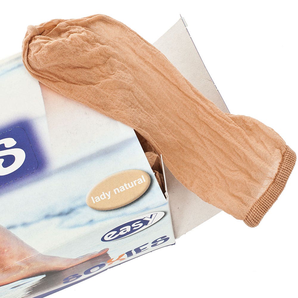 Disposable Socks for Shoe Try-On 100pcs Beige for Shoe Shop