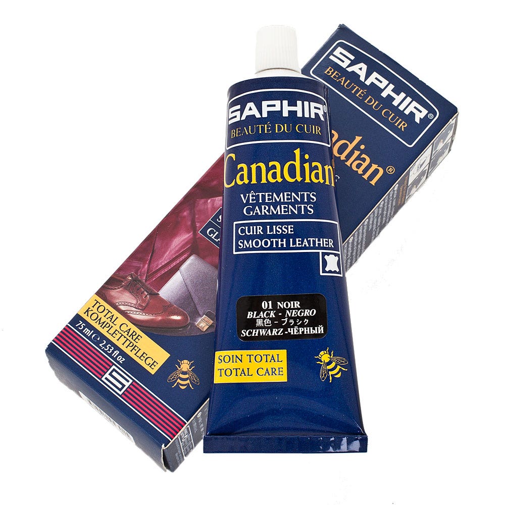 Polish for Shoes and Leather Items Renews Color - Saphir Canadian