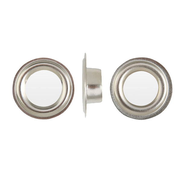Occhielli in Ottone Argento 100 Pezzi Varie Misure per Tende e Accessori
