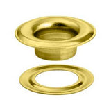 100 Pieces Gold Brass Eyelets Various Sizes for Curtains and Accessories