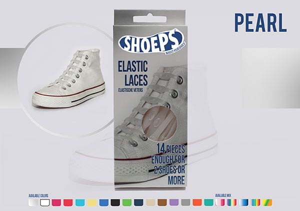 Pearl Silicone Elastic Shoelaces - Never Untied Shoes Again