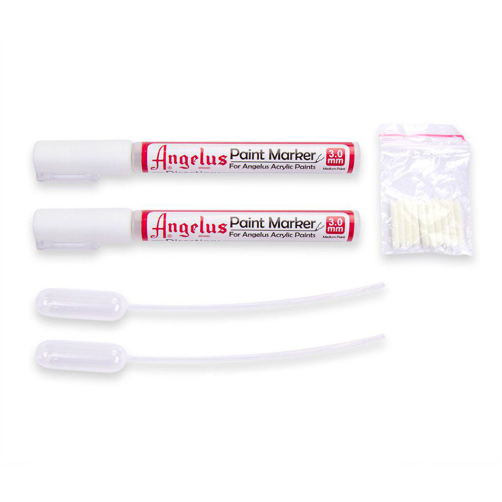 Angelus Set 2 Pennarelli Vuoti da 3 mm con Ricambi