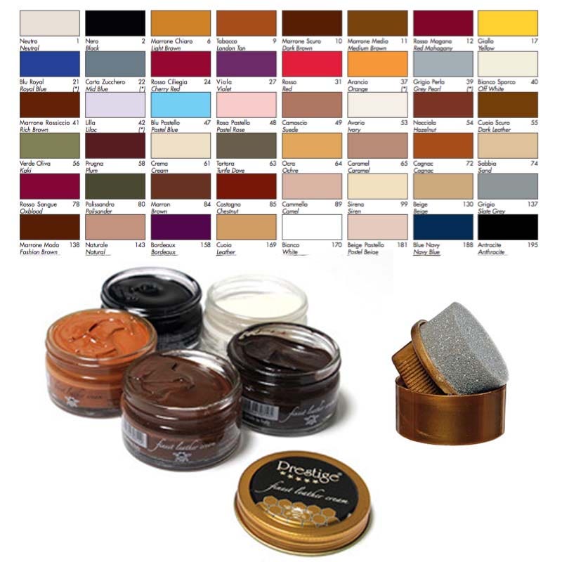 Leather Shoe Polish with Free Applicator - Prestige Shoe Cream