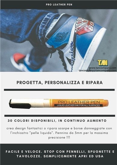Pennarello Pro Leather Pen - Disegna o Ripara Scarpe e Borse Danneggiate