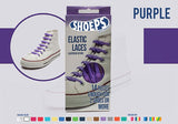 Purple Silicone Elastic Shoelaces - Never Untied Shoes Again