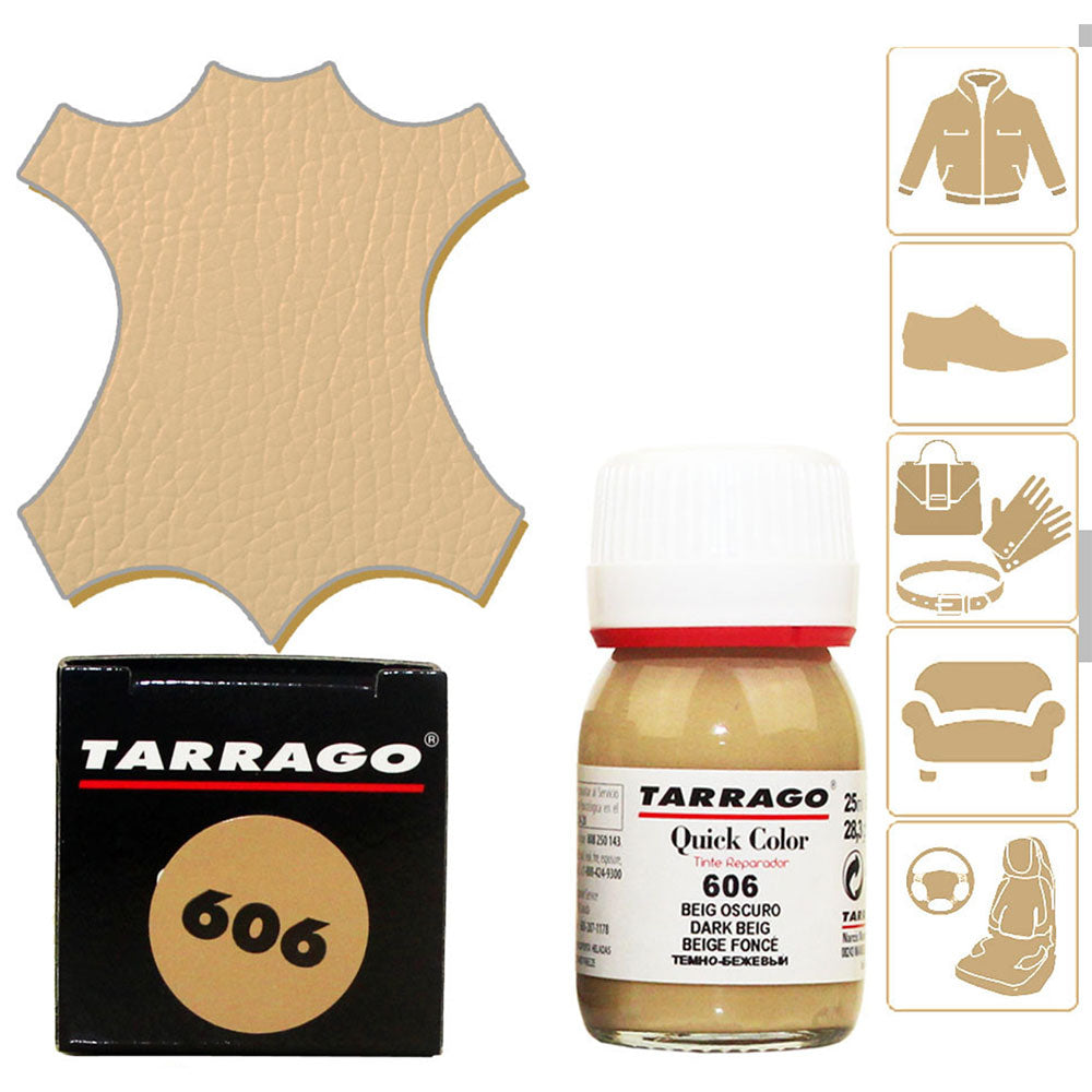 Tintura per Rinnovare il Colore di Scarpe Borse Accessori in Pelle  - Tarragò Quick Color