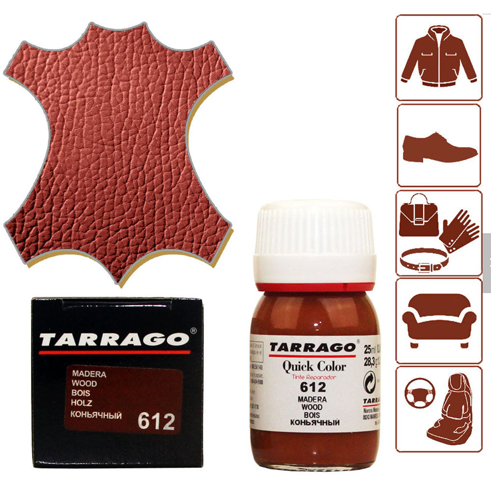 Tintura per Rinnovare il Colore di Scarpe Borse Accessori in Pelle  - Tarragò Quick Color