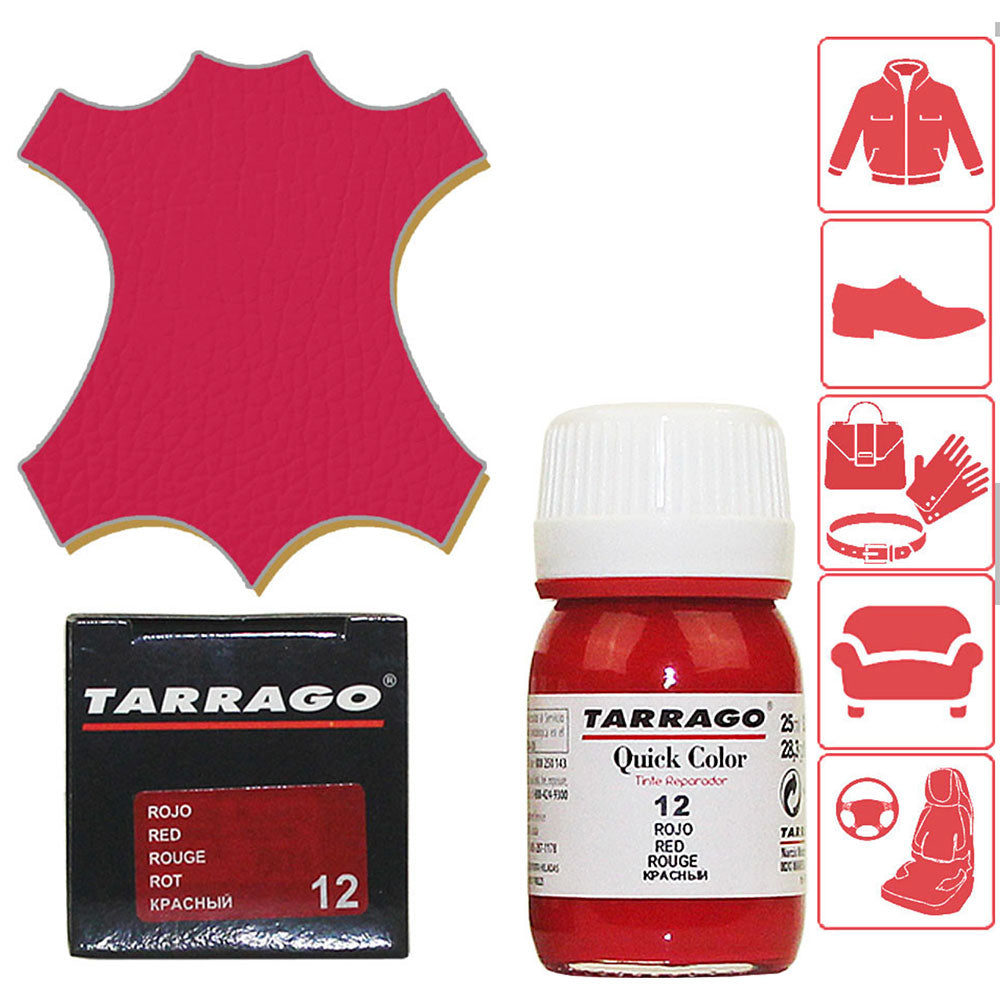 Tintura per Rinnovare il Colore di Scarpe Borse Accessori in Pelle  - Tarragò Quick Color