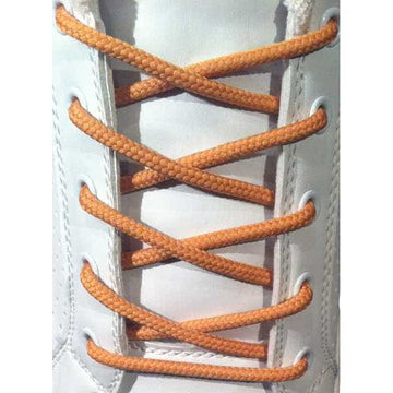 Lacci per Scarpe Marrone Chiaro Tondi - Stringhe in Cotone per Scarpa