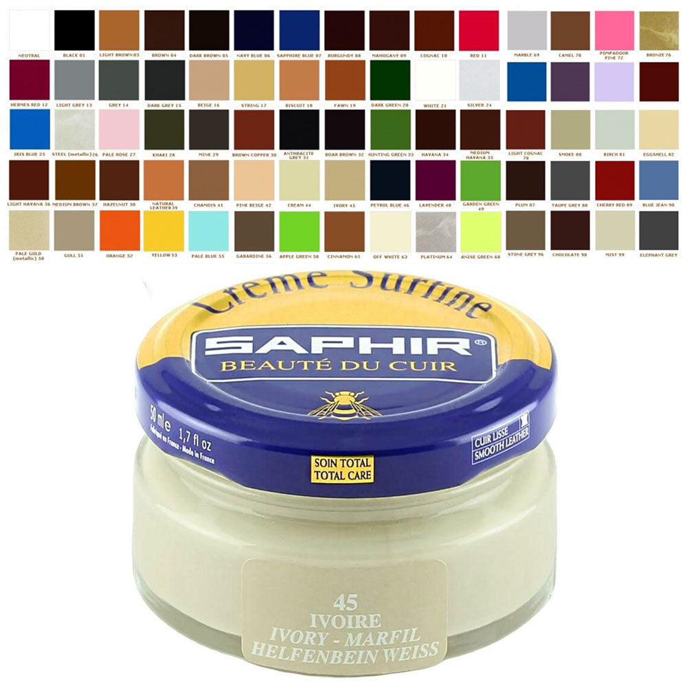 Lucido per Scarpe in Pelle Crema Rinnova Colore - Saphir Shoe Cream