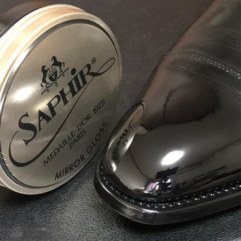 Saphir Medaille D'Or Mirror Gloss – Polishing Wax for Leather Elegant Shoes