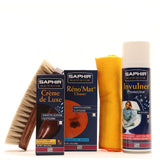 Saphir Cleaning and Shining Set for Smooth Leather