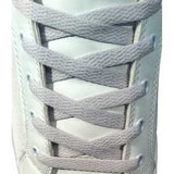 Lacci per Scarpe Grigio Silver Piatti - Stringhe varie Lunghezze