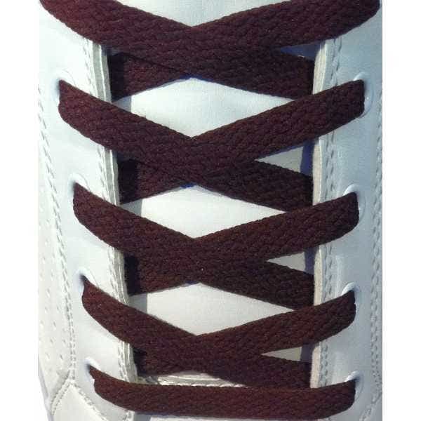 Dark Brown Flat Shoe Laces - Various Sizes Laces