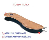 Solette in Pelle e Carboni Attivi per Eliminare Cattivi Odori nelle Scarpe
