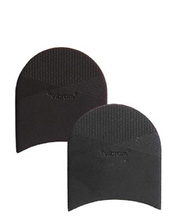 Black Rubber Shoe Heels - Vibram Men & Women