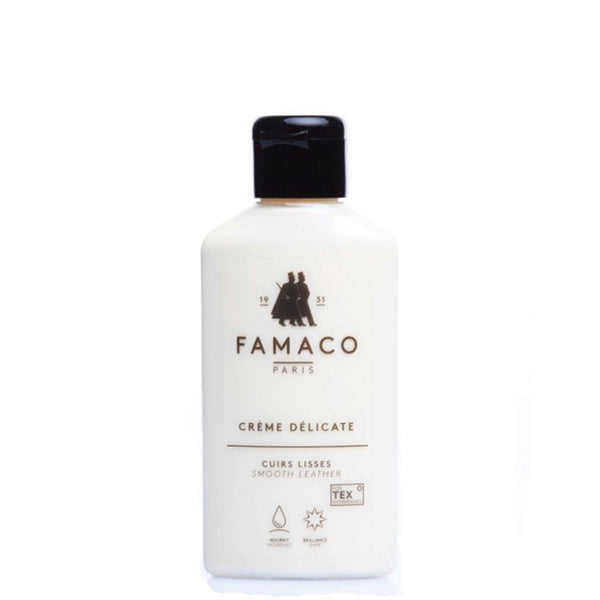 Delicate Neutral Cleansing and Nourishing Cream for Smooth Leather Shoes - Famaco Paris Delicate Creams